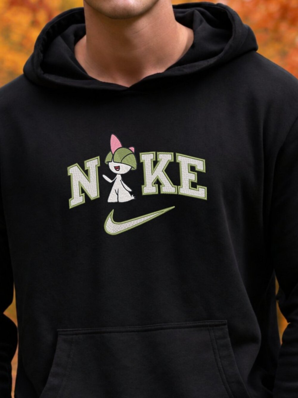 Nike Pokemon Raltz HOODIE Sweatshirt Embroidered Adult Unisex Gaming Anime